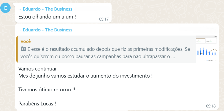 Eduardo relata ótimo retorno após as primeiras mudanças e planeja aumentar o investimento