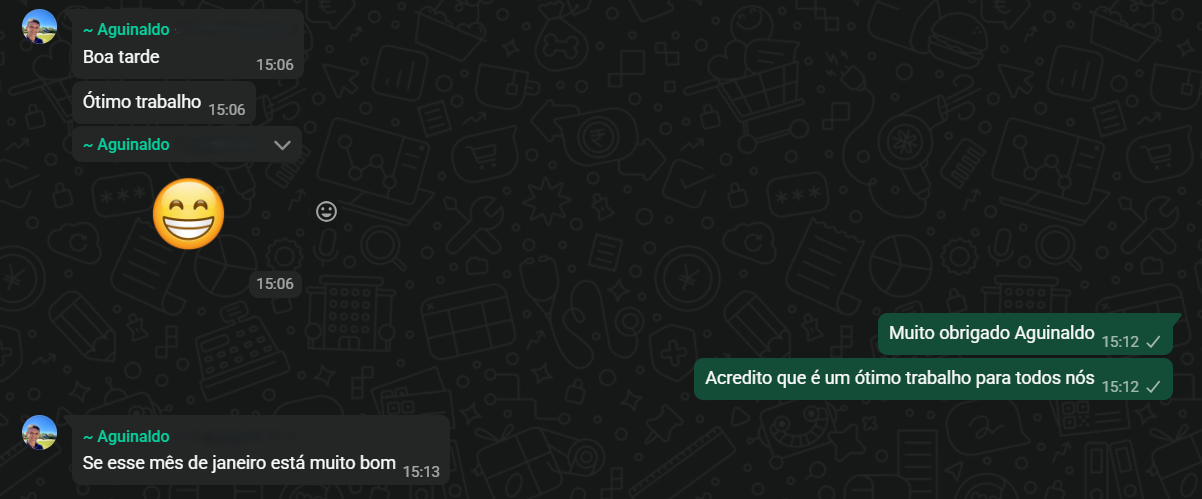 Aguinaldo elogia o trabalho da Integracomm e os resultados do mês
